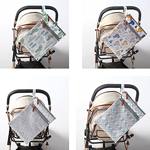 Bebek Bezi Bezleri için MOMİGO Islak Kuru Çantalar-Yeniden Kullanılabilir, Bebek Arabası için Yıkanabilir, Bebek Bezleri,