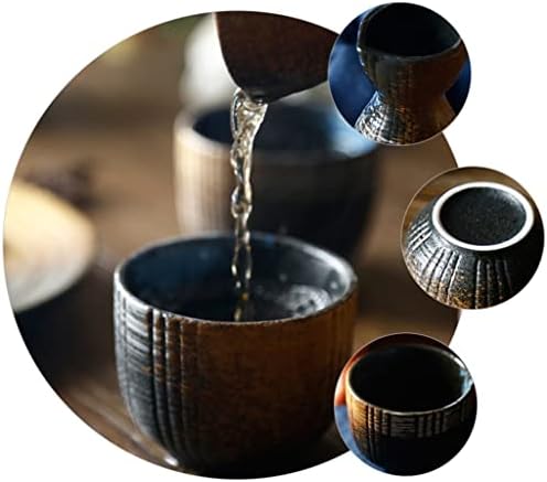 SEİJY 1 Takım Nefis Japon Tarzı Seramik Sake Fincan Sake Pot Retro Sake Set Japon Retro Seramik Sake Fincan ve Pot