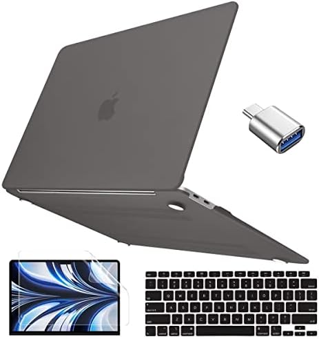 MacBook Air 13 inç Kılıf ile Uyumlu Conbovo M1 2018-2021 Model A2337 A2179 A1932, Plastik Sert Kılıf ve Klavye Kapağı