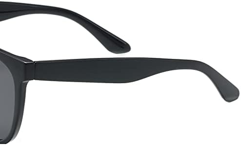 2023 Yeni Kadın Erkek Klasik Kare Polarize Güneş Gözlüğü Retro Moda Sunnies Gözlük Şık Gözlük (Siyah, Bir Boyut)