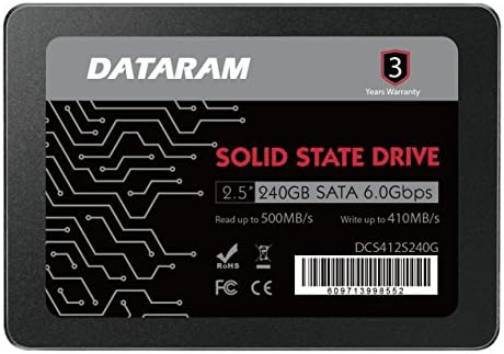 Dataram 240 GB 2.5 SSD Sürücü Katı Hal Sürücü ile Uyumlu ASROCK X299 Katil SLI / AC