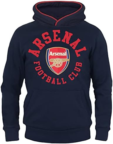 Arsenal FC Resmi Futbol Hediye Erkek Polar Grafik Hoody Mavi