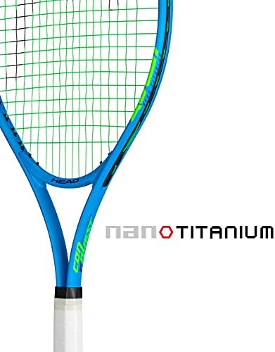 KAFA Ti. Conquest tenis Raketi-önceden Gerilmiş kafa ışık dengesi 27 İnç Raketi - 4 3/8 Kavrama, Koyu mavi