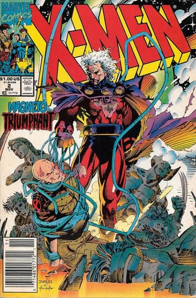 X-Men (2. Seri) 2 (Gazete Bayii ) GD; Marvel çizgi romanı / Jim Lee Magneto