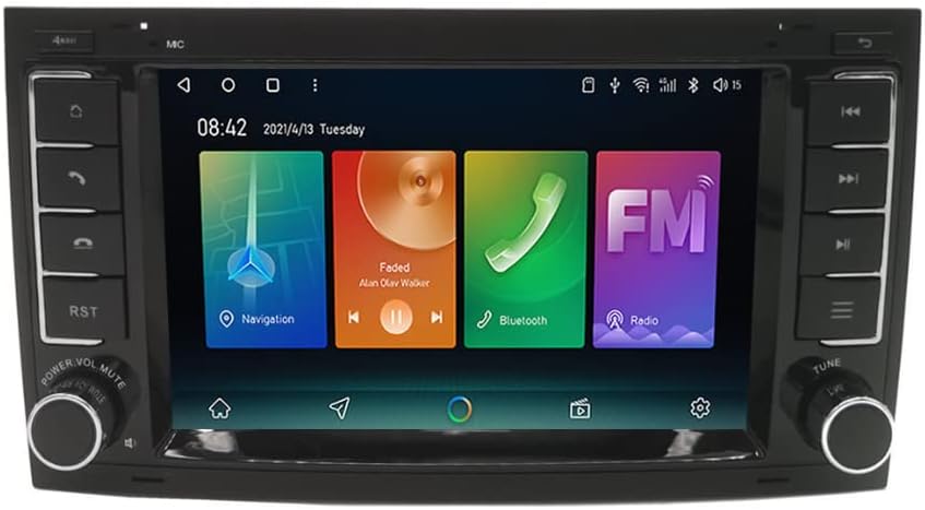 Araba Radyo GPS 2 din Android 11 Sistemi Otomatik Carplay Volkswagen Eski Touareg 1 + 16GB Multimedya Oynatıcı WiFi