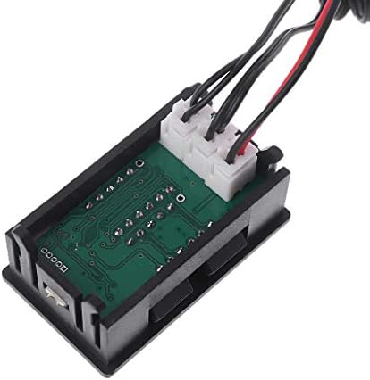 keaiduoa Çift Ekran Dijital Termometre Kırmızı + Mavi Sıcaklık Sensörü Test Cihazı NTC Su Geçirmez Metal Prob