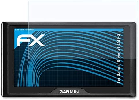 Garmin Drive 51 LMT-S Ekran Koruyucu ile Uyumlu atFoliX Ekran Koruyucu Film, Ultra Net FX koruyucu Film (3X)