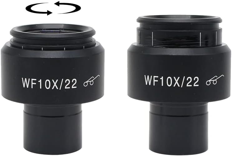 BEEYNG Lab Mikroskop Aksesuarları WF10X / 22 Biyolojik Mikroskop Mercek Geniş Alan Yüksek Göz Noktası Optik Lens Kaplama