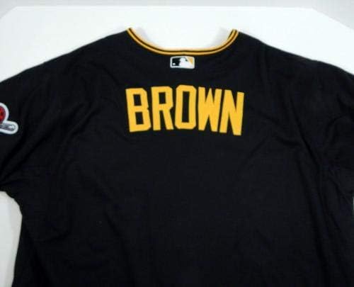 2013 Pittsburgh Pirates Brooks Brown Oyun Yayınlanan Siyah Forma PİTT33086 - Oyun Kullanılmış MLB Formaları