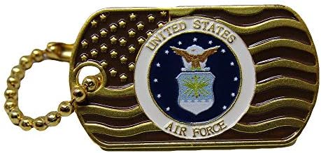 MWS Paketi 3 Amerika Birleşik Devletleri Hava Kuvvetleri Sallayarak Altın Bayrak Şapka Kap Yaka Pin / Anahtarlık