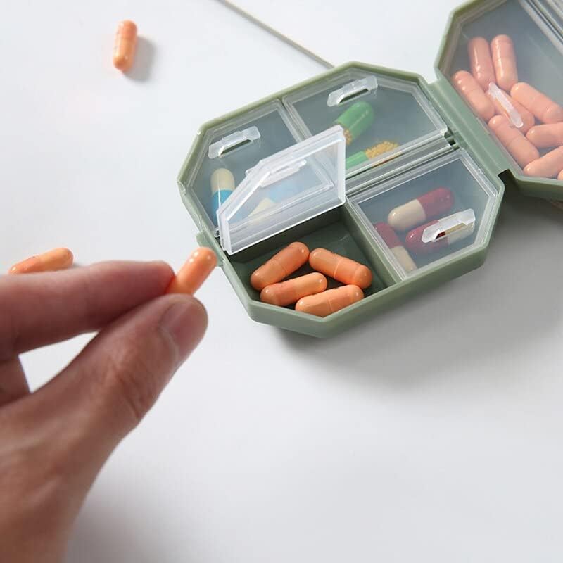 Hap Kutuları Taşınabilir Ilaç Kutusu Mini Altı Kare Tablet Kapsül ambalaj kutusu Hap Taşınabilir saklama kutusu таблетнияа