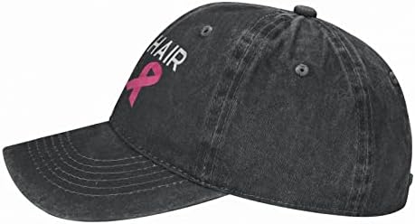 JEKGLEY kadın Kemo Saç yok Bakım Şapka Vintage Sıkıntılı Ayarlanabilir Meme Kanseri Bilinçlendirme Pembe Kurdele beyzbol