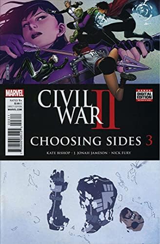 İç savaş II: Taraf Seçimi 3 VF / NM ; Marvel çizgi romanı / Kate Bishop