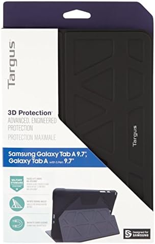 Targus 3D Koruma Kılıfı Siyah Samsung Galaxy Tab A 9.7, THZ603GL (Samsung Galaxy Tab A 9.7)