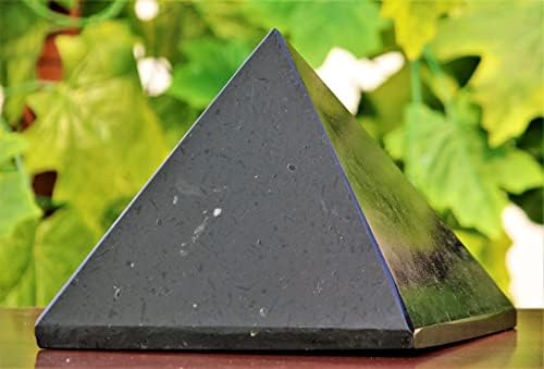 Cilalı Doğal Siyah Turmalin Kristal Schrol Şifa Metafizik Taş Oyma Mısır Piramit Büyük (190mm / 14.7 lbs) meditasyon