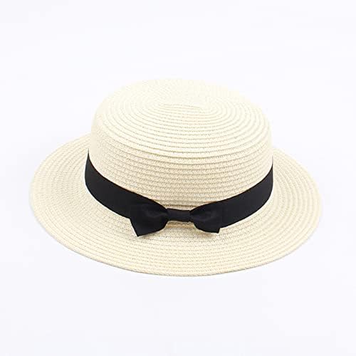 Şemsiye Şapka Erkek Çocuk Kız Erkek Bebek Yaz Fedora Hasır Şapka Geniş Brim Disket Plaj güneşlikli kep siperlikli