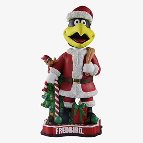 Fredbird St. Louis Cardinals Aralık Ayın Bobble'ı Noel Baba Bobblehead