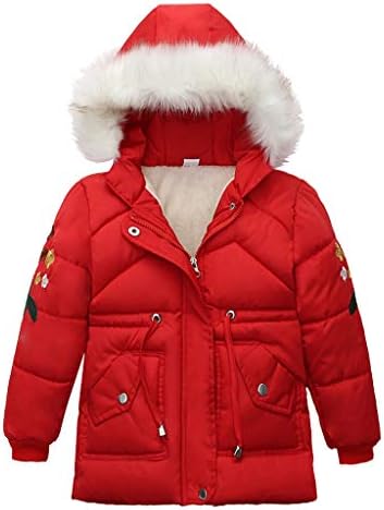 Kar Kış Sıcak Çocuk Kız Dış Giyim Kalın Erkek Ceket Mont Zip Hoodie Çocuk Kız Kız Boyutu 7 Kış Ceket