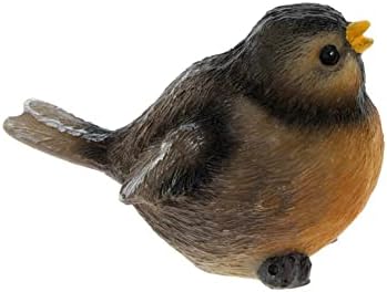 Köprü Koleksiyonu Küçük Robin Reçine Kuş Masa Heykelcik Benzersiz Hayvan Heykeli Mevsimsel Ev Dekor Accent