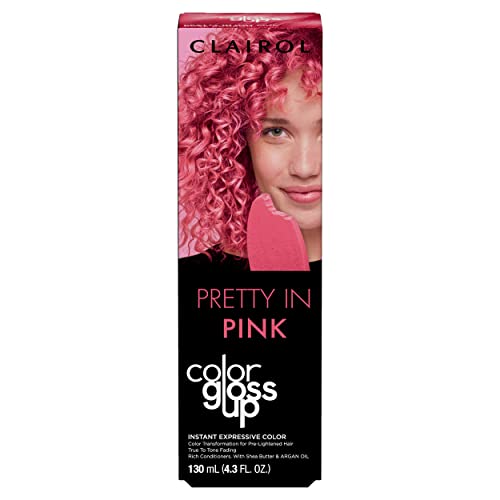 Clairol Color Gloss Up Geçici Saç Boyası, Sıcak Pembe Saç Renginde Güzel, 1'li Paket