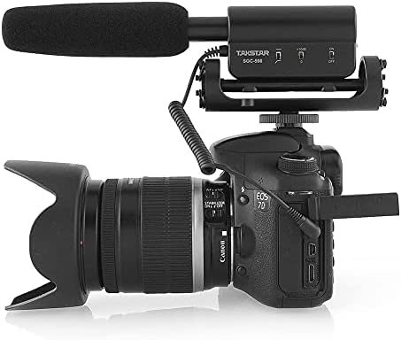 TAKSTAR SGC - 598 Kamera Mikrofonu, iPhone için Evrensel Av Tüfeği Mikrofonu, Android Telefon, Canon/Nikon/Sony Kamera