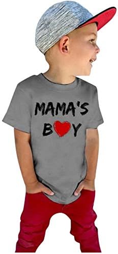 Benim 1st Anneler Günü Boy Tee Mektup Baskılı Bluzlar Scoop Boyun T Gömlek Kısa Kollu Üstleri Çocuk Yaz Giysileri