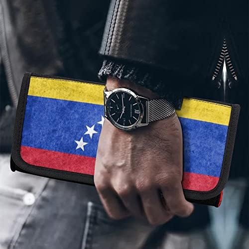 Venezuela bayrağı Anahtarı için Taşıma çantası Taşınabilir Seyahat saklama Çantası Koruyucu Kılıfı ile 5 Oyun Kartı