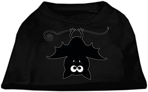 Mirage Evcil Hayvan Ürünleri Batsy Yarasa Serigrafi Köpek Gömlek Siyah, X-Small