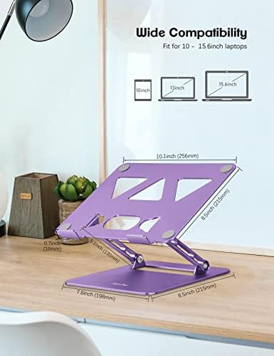 Aovıho Dizüstü Standı Tutucu-Ayarlanabilir Masa Dizüstü Yükseltici-Katlanabilir Dizüstü Bilgisayar MacBook Air Pro