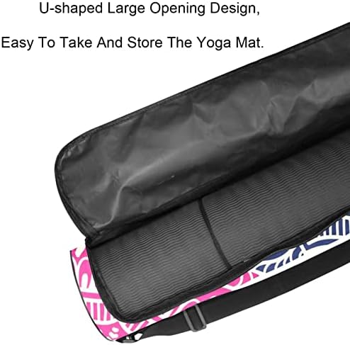 RATGDN Yoga Mat Çantası, Etnik Çiçek egzersiz Yoga matı Taşıyıcı Tam Zip Yoga Mat Taşıma Çantası Ayarlanabilir Kayış
