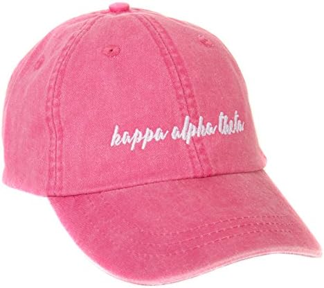 Kappa Alfa Teta (N) Sorority beyzbol şapkası Kap El Yazısı Adı Yazı Tipi Teta