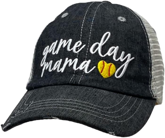 Cocomo Soul Bayan Softbol Oyun Günü Anne Şapkası / Oyun Günü Softbol Şapkası |Softbol Oyun Günü Anne Şapkası | Softbol