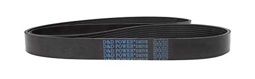 D & D PowerDrive 815L50 Poli V Kayış 50 Bant, Kauçuk