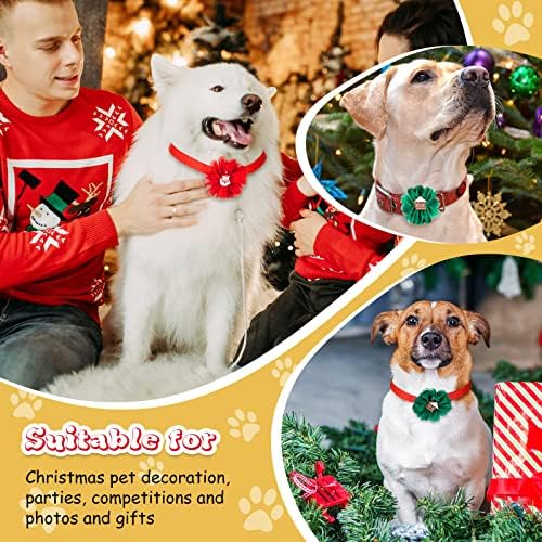 8 Adet köpek tasması Süsleme köpek papyonu Yaka Çiçek Eki Yaylar köpek tasması Slayt Takılar Şükran Günü Noel için