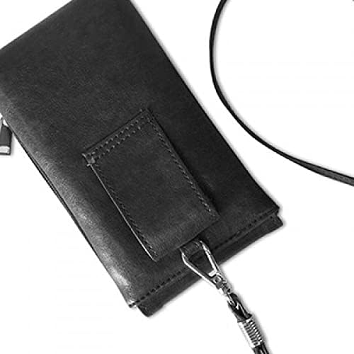 Terazi Takımyıldızı Burç Telefon cüzdan çanta Asılı Cep Kılıfı Siyah Cep