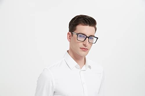 JFXQDR mavi ışık engelleme gözlük erkekler kadınlar için, sahte Nerd bilgisayar oyun ekran kare gözlük parlama önleyici
