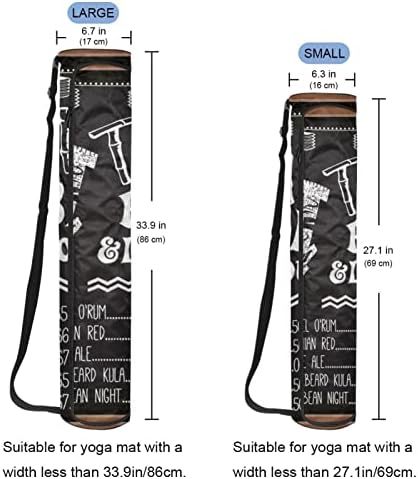 Yoga Mat Çantası, Tiki Bar Egzersiz Yoga matı Taşıyıcı Tam Zip Yoga Mat Taşıma Çantası için Ayarlanabilir Kayış ile