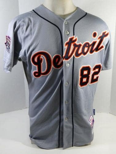2015 Detroit Tigers Arvicent Perez 82 Oyun Kullanılmış Gri Forma Marchant Stadyumu 9 - Oyun Kullanılmış MLB Formaları