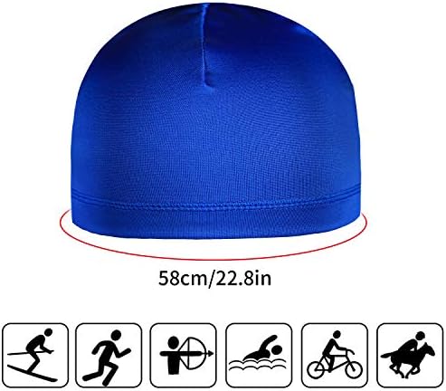 Boao 6 Adet Bisiklet Kafatası Kapaklar Koşu Ter Esneklik Şapka Kask Astar Kadınlar ve Erkekler için