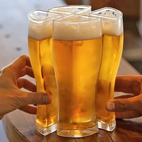 XWWDP bira bardakları Kupa Bardak Ayrılabilir 4 bölüm Büyük Kapasiteli Kalın bira cam kupa Bardak Kulübü Bar Partisi