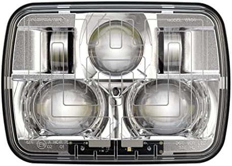 Krom İç Çerçeveli 12-24V DOT/ECE LED RHT yüksek ve düşük ışın ısıtmalı Far