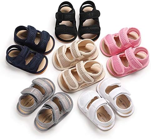 RVROVIC Bebek Erkek Kız Sandalet Premium Yumuşak Kaymaz Kauçuk Taban Bebek Yaz Açık Ayakkabı Toddler İlk Yürüyüşe