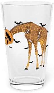 Bira bardağı Bira Bardağı 16oz Komik Zürafa All Hallows Günü Kıyafet Disguise Sevgilisi Esprili Uzun Boyunlu 16oz