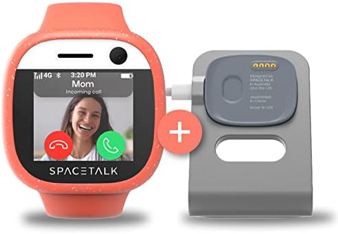 SPACETALK çocuklar akıllı seyretmek telefon ve şarj standı kiti paketi ile gps'li çocuk takip cihazı Maceracı 4G Çocuklar