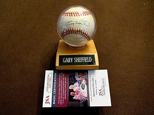 Gary Sheffield Brewers Marlins Padre Çaylak İmzalı Otomatik Onl Beyzbol Jsa Tabanı - İmzalı Beyzbol Topları