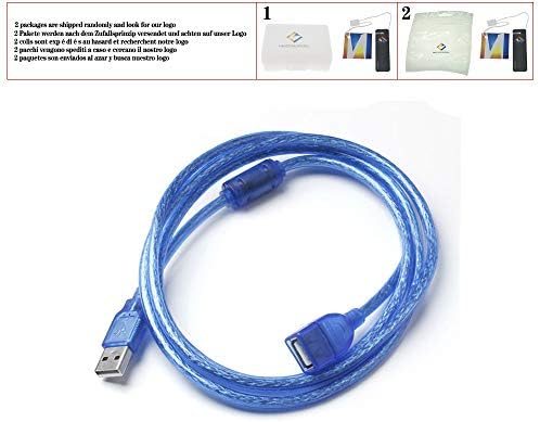 USB Uzatma kablo USB 2.0 Erkek dişi adaptör Hızlı Hızlı Kablosu PC Klavye Yazıcı Kamera Fare Oyun Denetleyicisi, mavi,