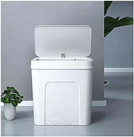 N / A Akıllı Sensör Otomatik Elektronik çöp tenekesi Su Geçirmez Banyo Tuvalet Su Dar Dikiş çöp tenekesi Banyo (Renk