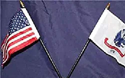 Minyatür ABD Ordusu ve Amerikan Bayrağı Masa Seti