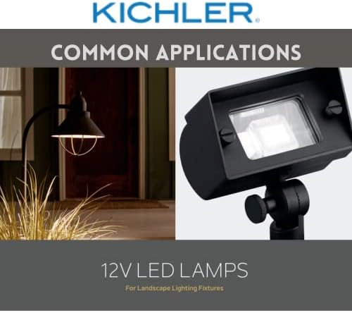 Kichler Profesyonel Koleksiyonu 12202; 35 Watt EQ MR16 Sıcak Beyaz LED Ampul MR-16, 30 Derece, 3W, 25K Saat, Ev için