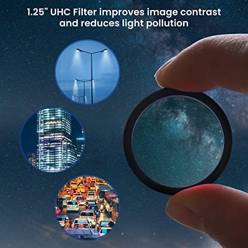 Neewer teleskop Filtresi 1.25 UHC Filtresi, Görüntü kontrastını iyileştirmek ve astronomik fotoğrafçılık için ışık